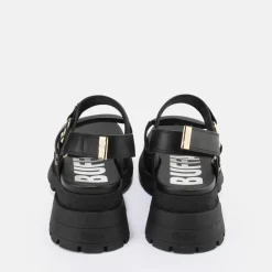 Discount BUFFALO Rude Ring Sandales A Plateforme Veganes Noir
