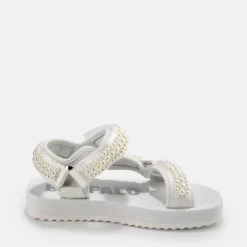 Cheap BUFFALO Sage Pearl Sandales A Plateforme Veganes Blanc