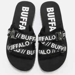 Online BUFFALO Sage Slide Sandales A Plateforme Veganes Noir