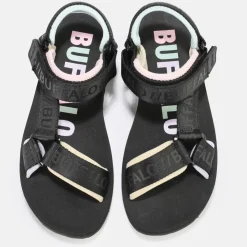 Online BUFFALO Sage Track Sandales A Plateforme Veganes/Multicolore Noir