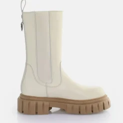 Cheap BUFFALO Scape Chelsea Hi Bottines Creme