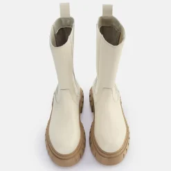 Cheap BUFFALO Scape Chelsea Hi Bottines Creme