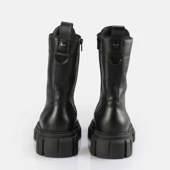 Hot BUFFALO Scape Laceup Hi Warm Bottines Noir