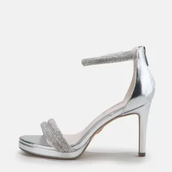 Cheap BUFFALO Selma Sandales Veganes Argent