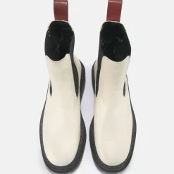 Cheap BUFFALO Serena Bottines Cheville Cuir Veau Beige Multicolore