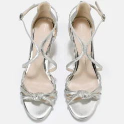 Shop BUFFALO Serena Bow Sandales Veganese Argent