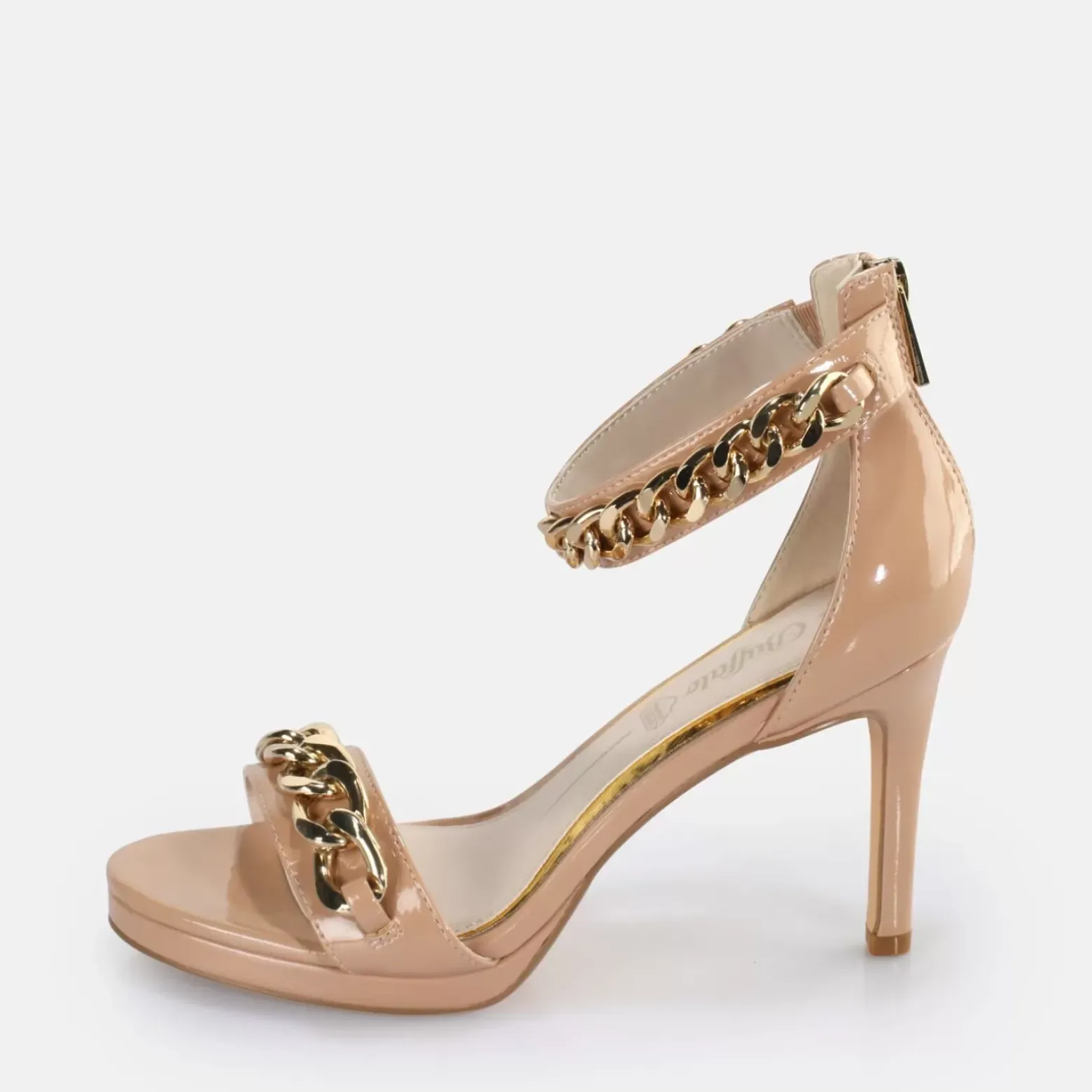 Discount BUFFALO Serena Chain Sandales A Talon Vegan Blush