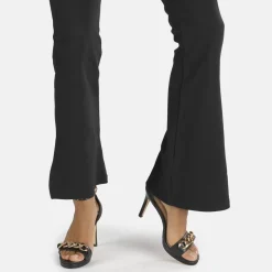 Cheap BUFFALO Serena Chain Sandales Talon Haut Veganes Noir