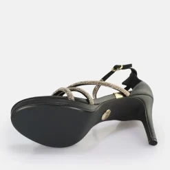 Online BUFFALO Serena Shine Sandales A Talon Vegan Noir/ Or