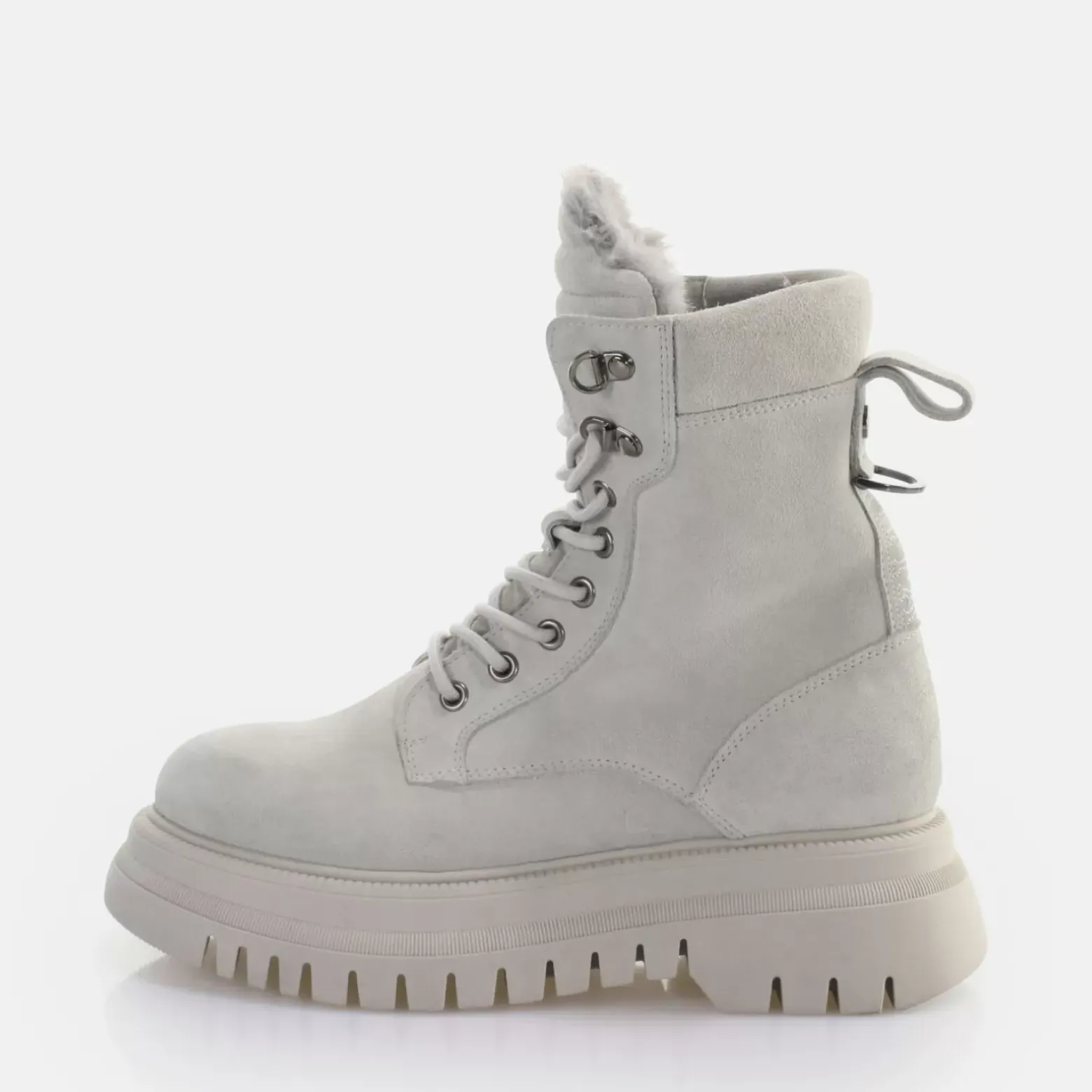 Cheap BUFFALO Shade Laceup Hi Warm Bottines Gris