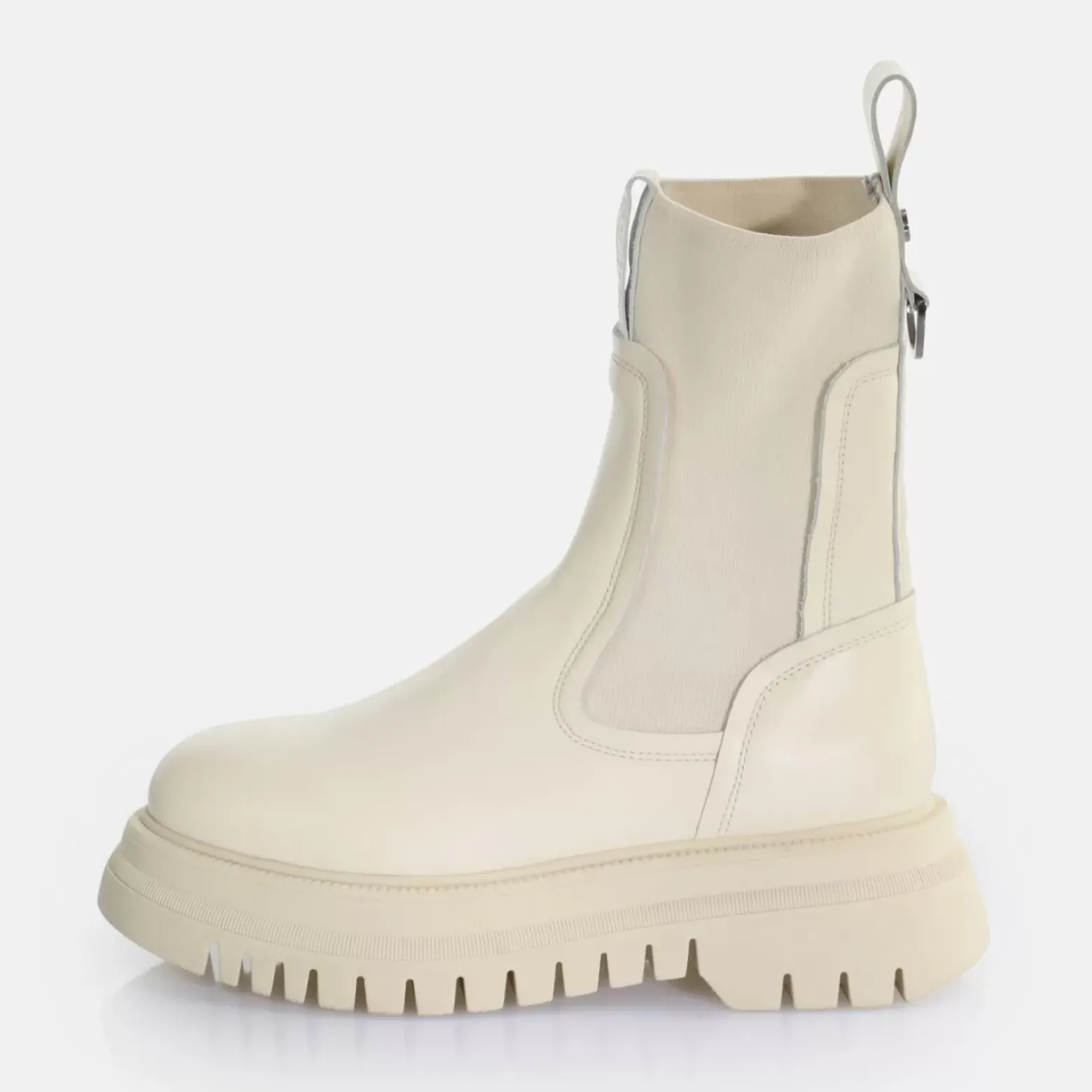 Shop BUFFALO Shade Sock Chelsea Bottines Creme