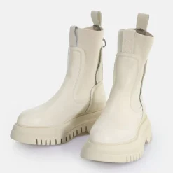 Shop BUFFALO Shade Sock Chelsea Bottines Creme