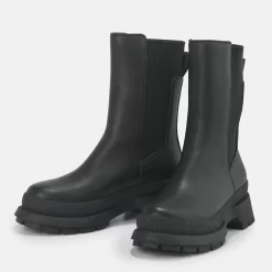 Online BUFFALO Shari Bottines Plates Veganes Noir