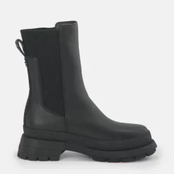 Online BUFFALO Shari Bottines Plates Veganes Noir