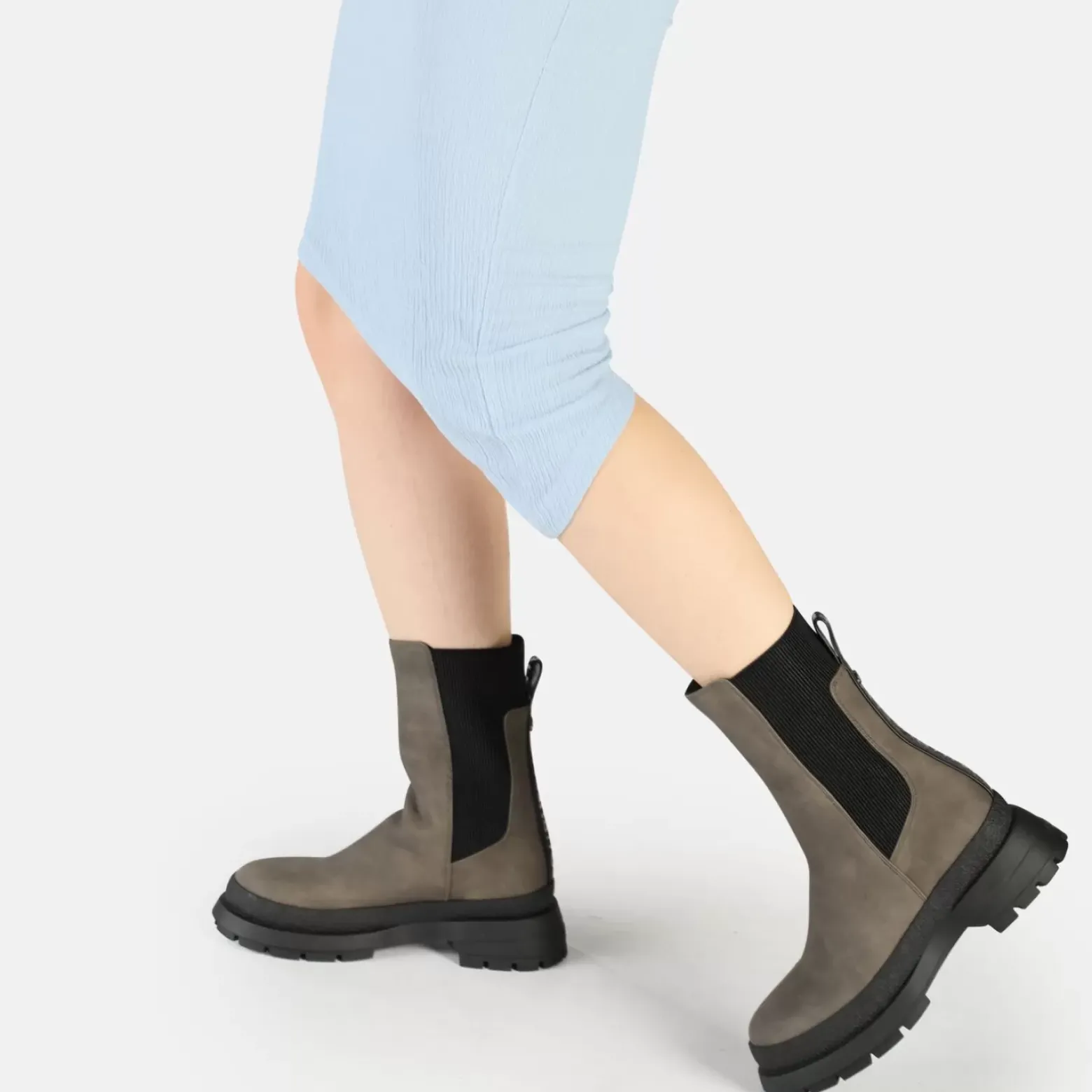 Sale BUFFALO Shari Bottines Vegan Taupe