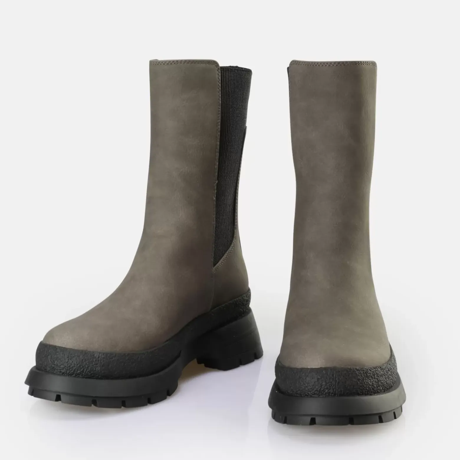 Sale BUFFALO Shari Bottines Vegan Taupe