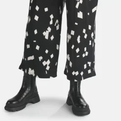 Best BUFFALO Simona Bottines Plates Veganes Aspect Croco Noir