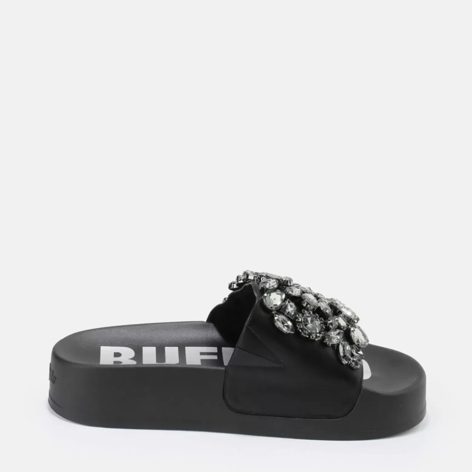 Fashion BUFFALO Sky Diamond Mules Plateforme Veganes Noir