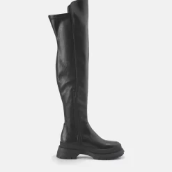 Store BUFFALO Sofia Bottes Plates Veganes Noir