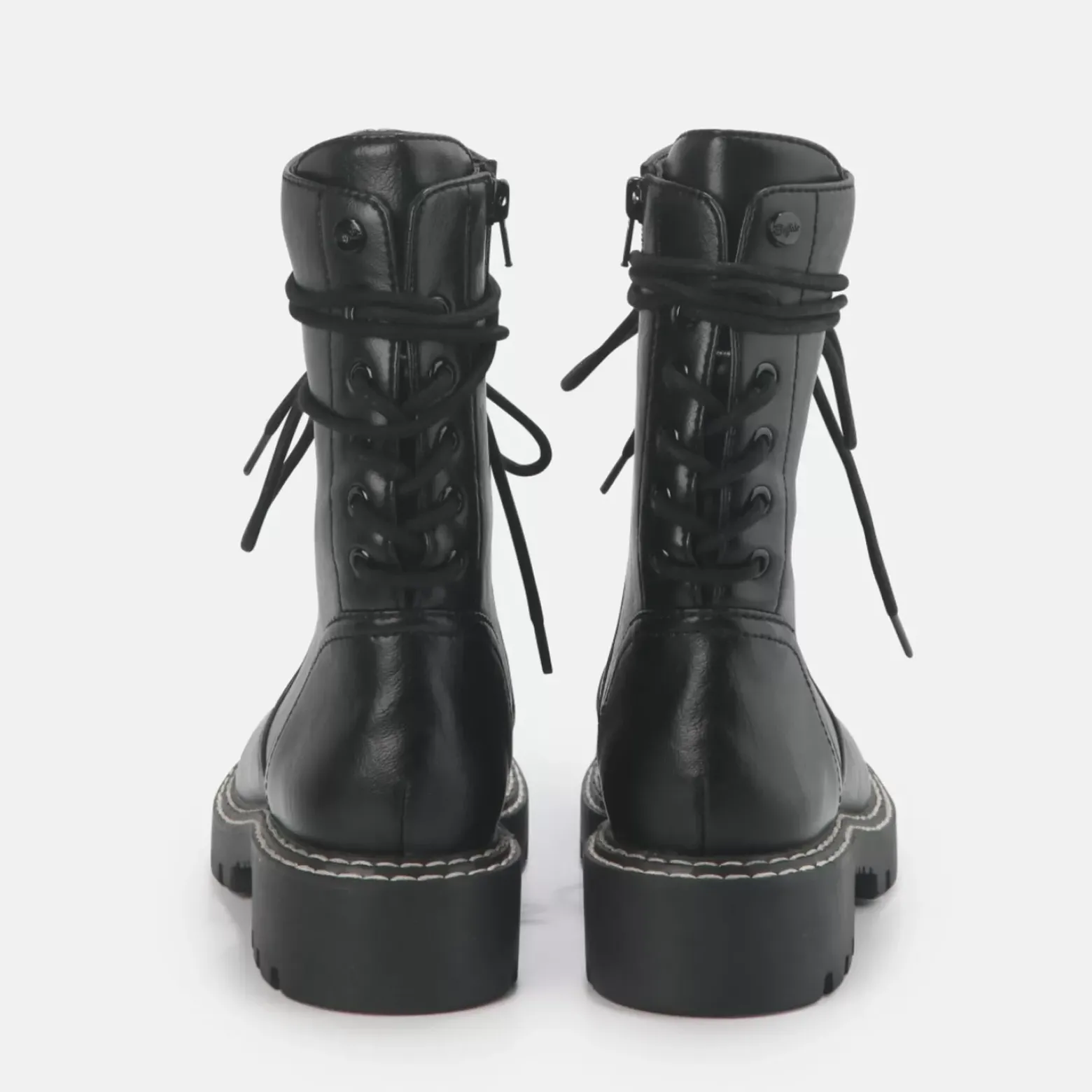 Outlet BUFFALO Stash Bottines Cheville Veganes Noir