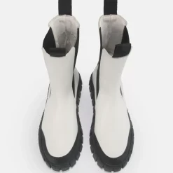Sale BUFFALO Sunday Bottes Cuir Blanc