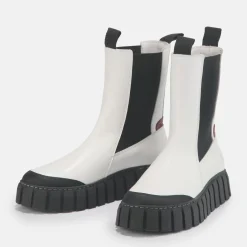 Sale BUFFALO Sunday Bottes Cuir Blanc