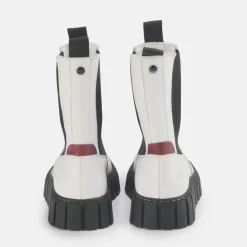 Sale BUFFALO Sunday Bottes Cuir Blanc