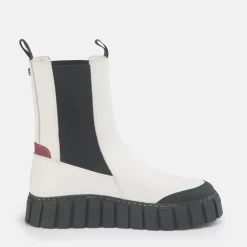Sale BUFFALO Sunday Bottes Cuir Blanc