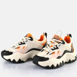 Hot BUFFALO Trail Baskets Basses Veganes/Orange/Noir Creme