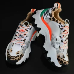 Flash Sale BUFFALO Trail Baskets Basses Veganes Mix Animal Blanc White/Animal