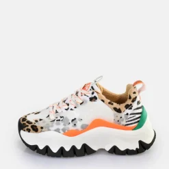 Flash Sale BUFFALO Trail Baskets Basses Veganes Mix Animal Blanc White/Animal