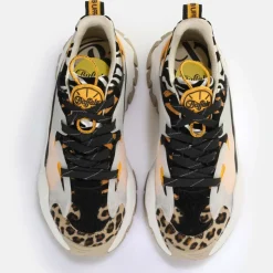 Discount BUFFALO Trail One Baskets Basses Vegan Melange Animal Schwarz/Animal