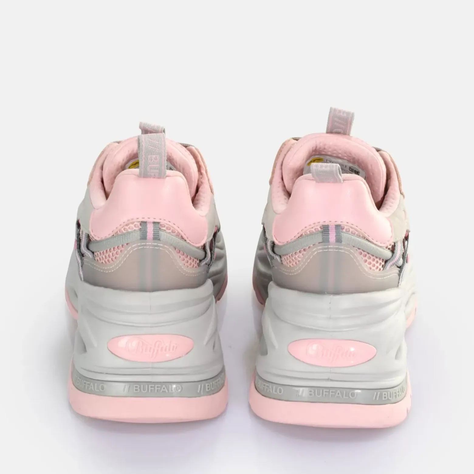 Sale BUFFALO Triplet Hollow Baskets Basses Vegan/Rose Gris