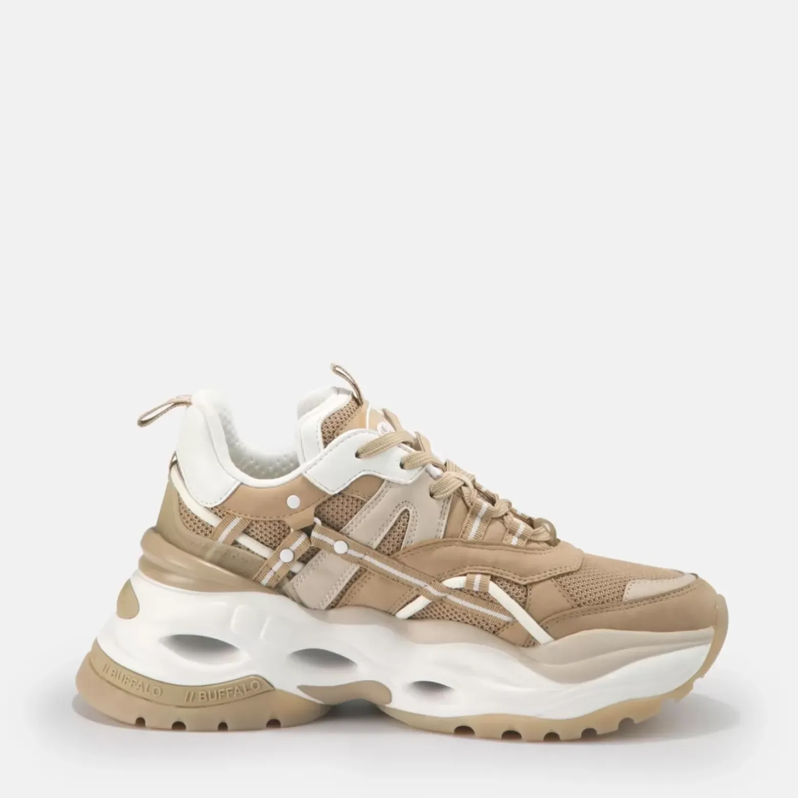 Sale BUFFALO Triplet Hollow Baskets Basses Veganes Beige