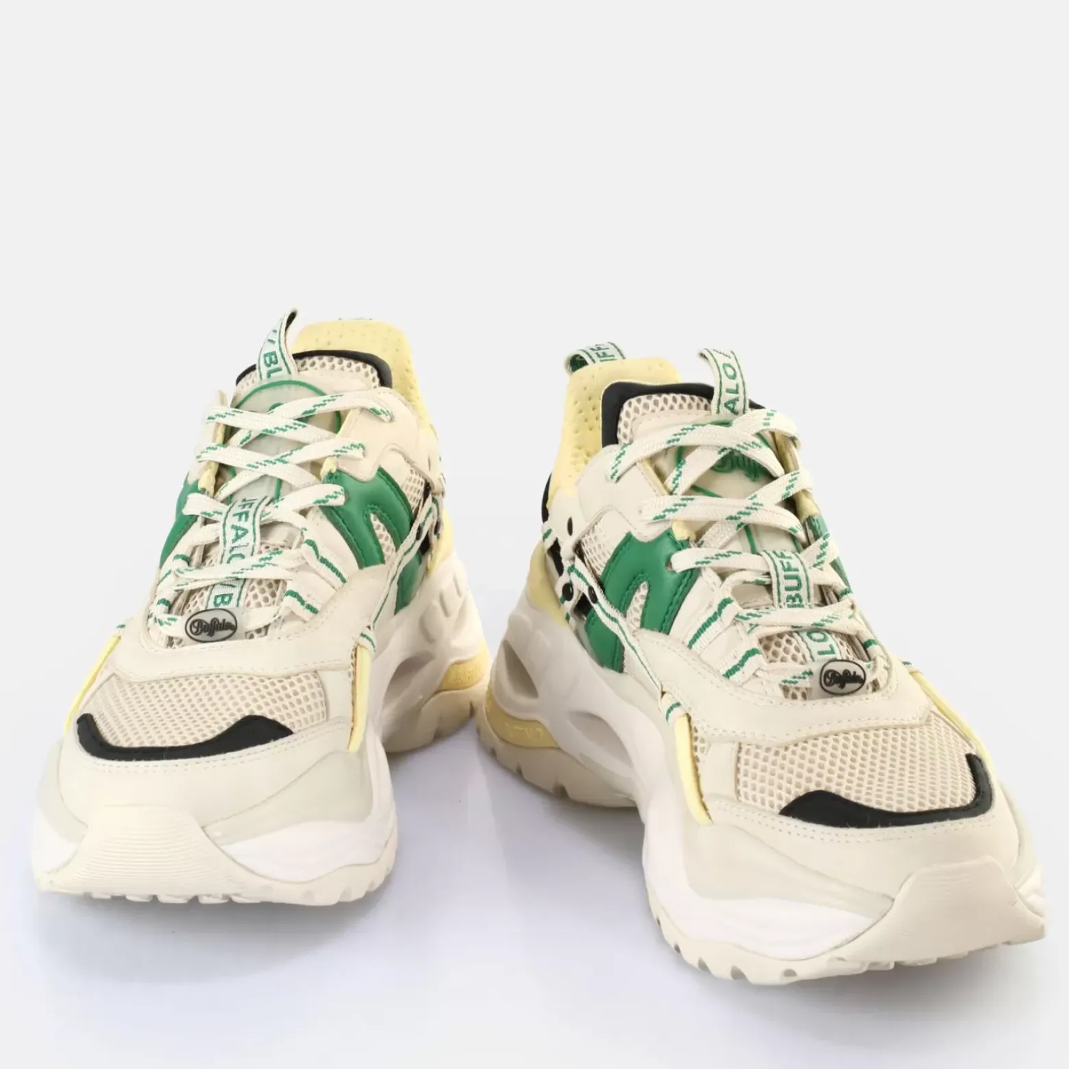 Best BUFFALO Triplet Hollow Baskets Basses Veganes/Vert Creme