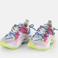 Best BUFFALO Triplet Lace Baskets Basses Veganes Clair/Fluo Multicolore Gris