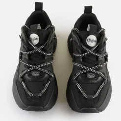 Store BUFFALO Triplet Lace Baskets Basses Veganes Noir