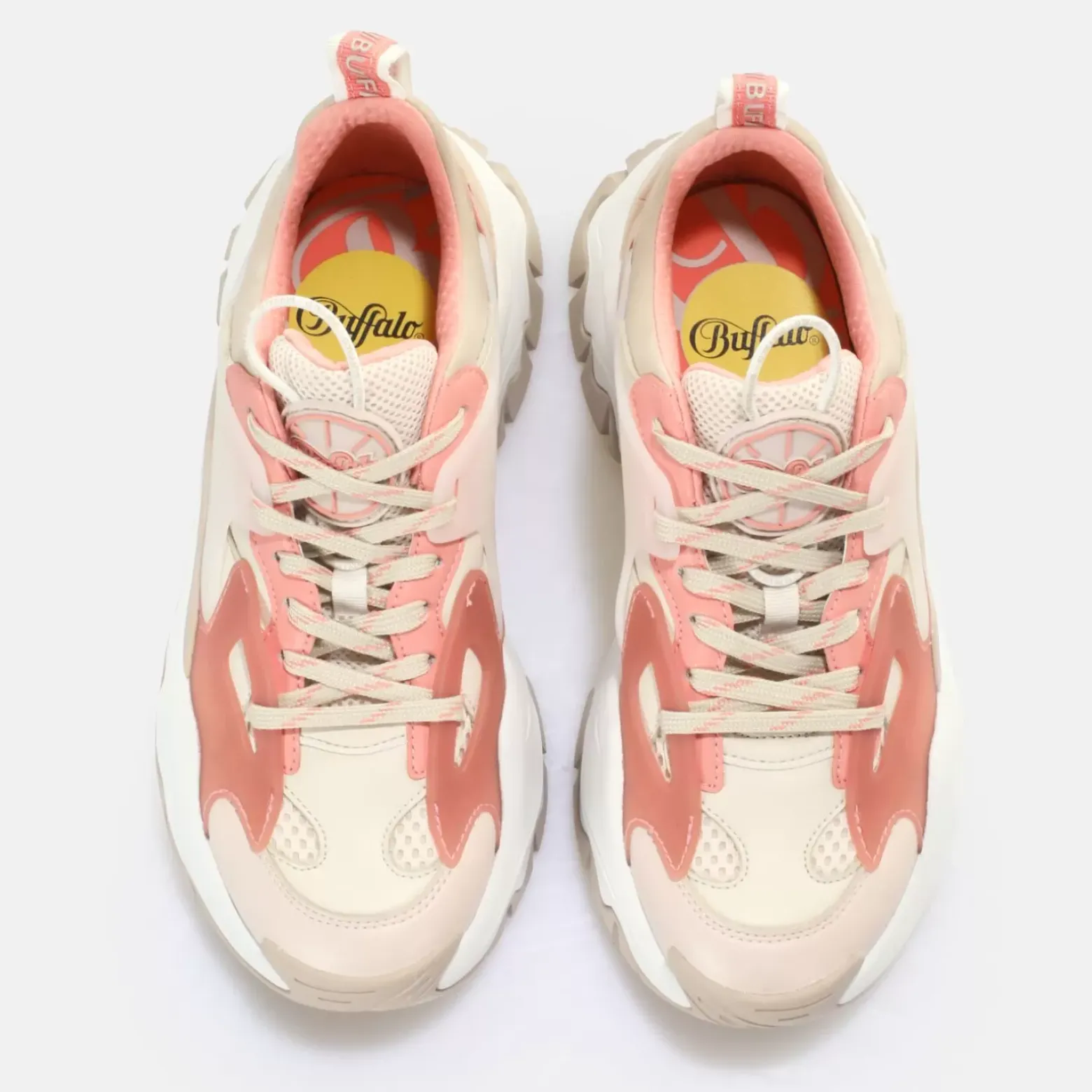 Flash Sale BUFFALO Triplet Nrg Baskets Basses Vegan Rose Clair Rose Vif