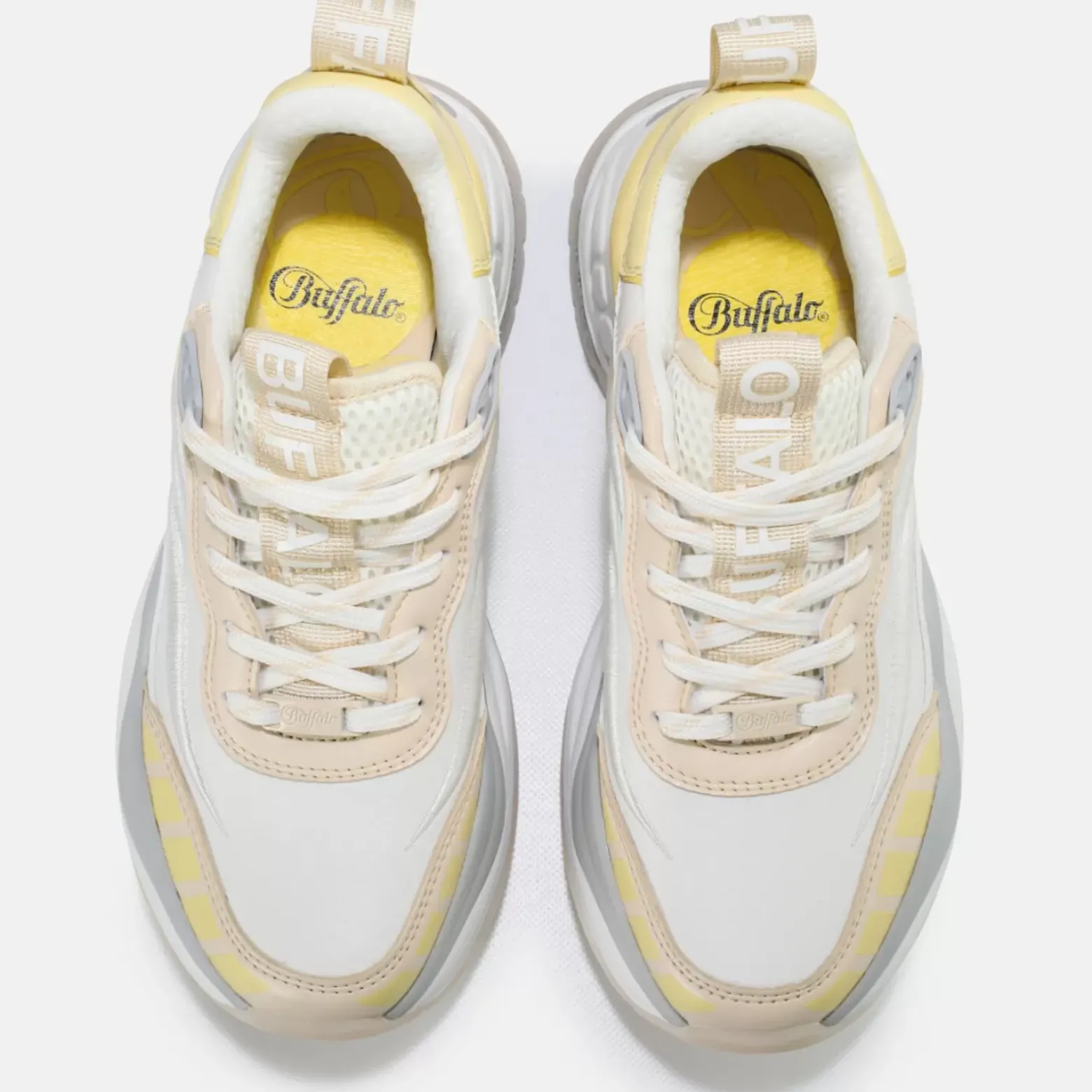 Fashion BUFFALO Triplet Third Baskets Veganes Beige Jaune