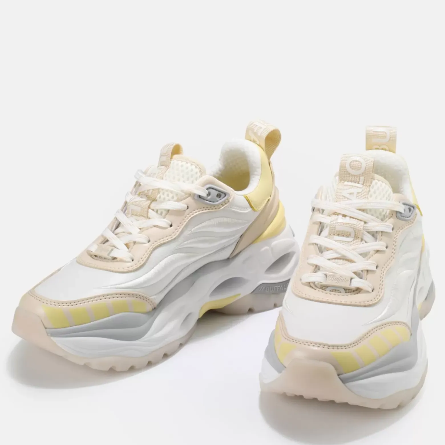 Fashion BUFFALO Triplet Third Baskets Veganes Beige Jaune