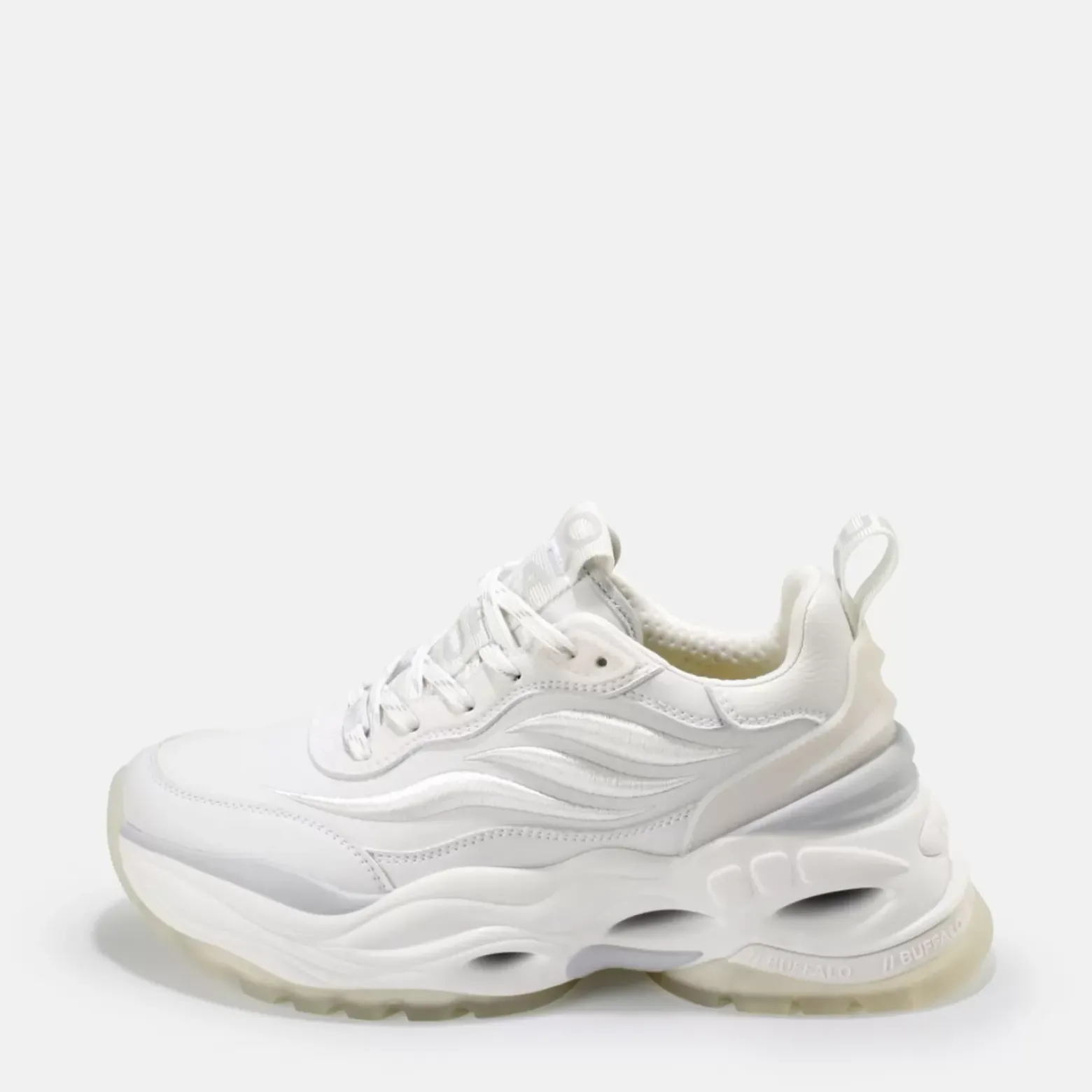 Fashion BUFFALO Triplet Third Baskets Veganes Blanc