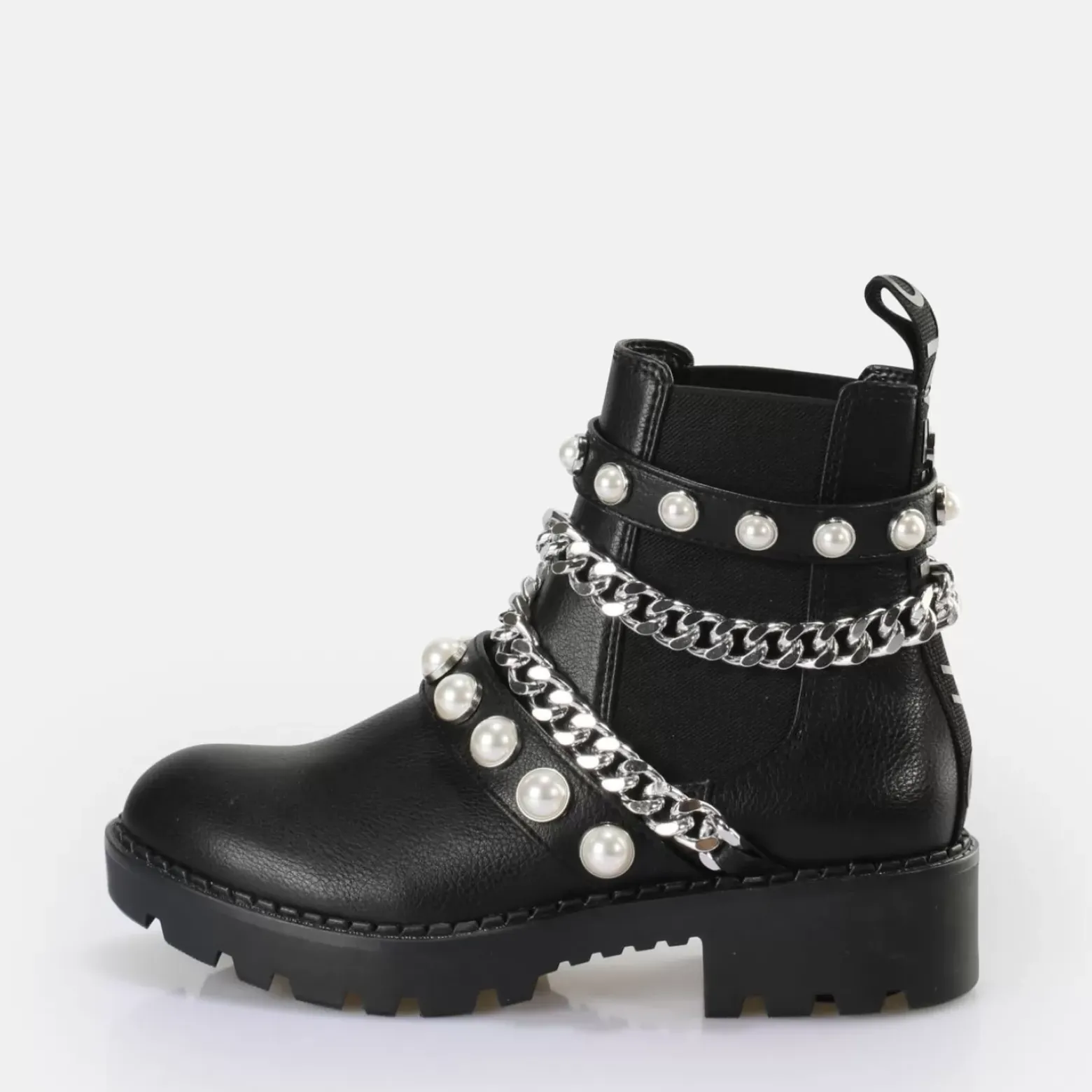 Online BUFFALO Wave Pearl Chelsea Bottes Vegan Noir