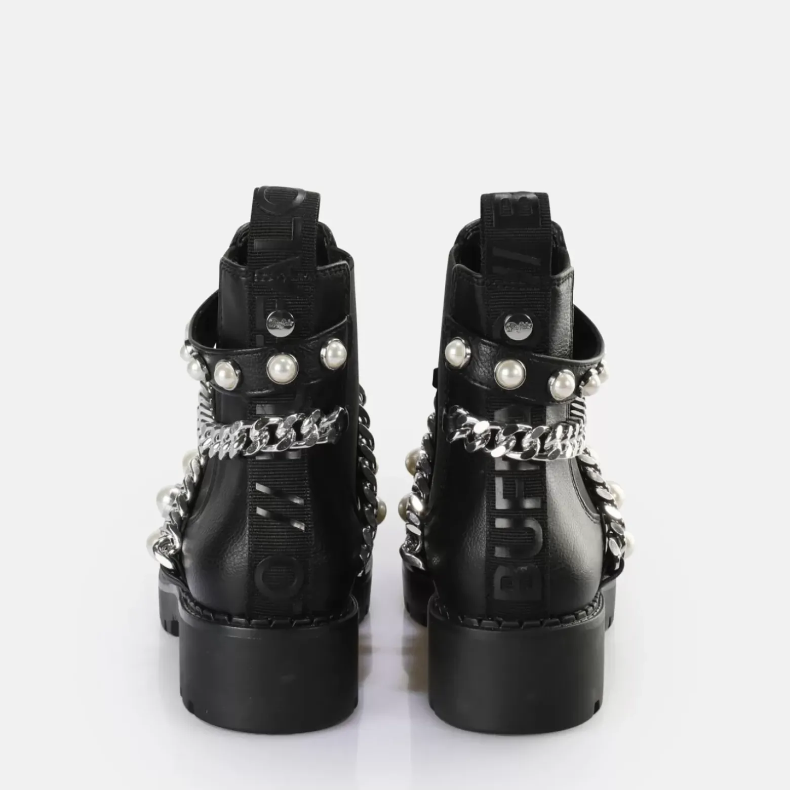 Online BUFFALO Wave Pearl Chelsea Bottes Vegan Noir