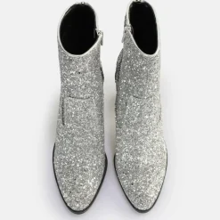 Hot BUFFALO Zoe Ankle Bottines Vegan Argent