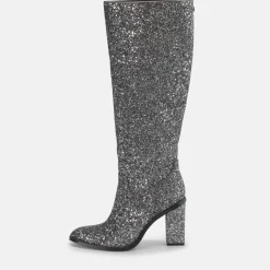 Fashion BUFFALO Zoe Boot Bottes Veganes Gris Glitzer/Silber