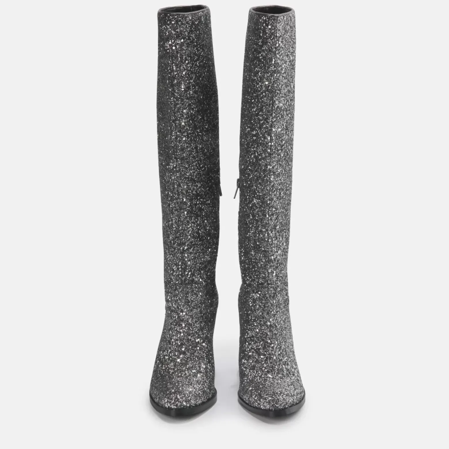 Fashion BUFFALO Zoe Boot Bottes Veganes Gris Glitzer/Silber