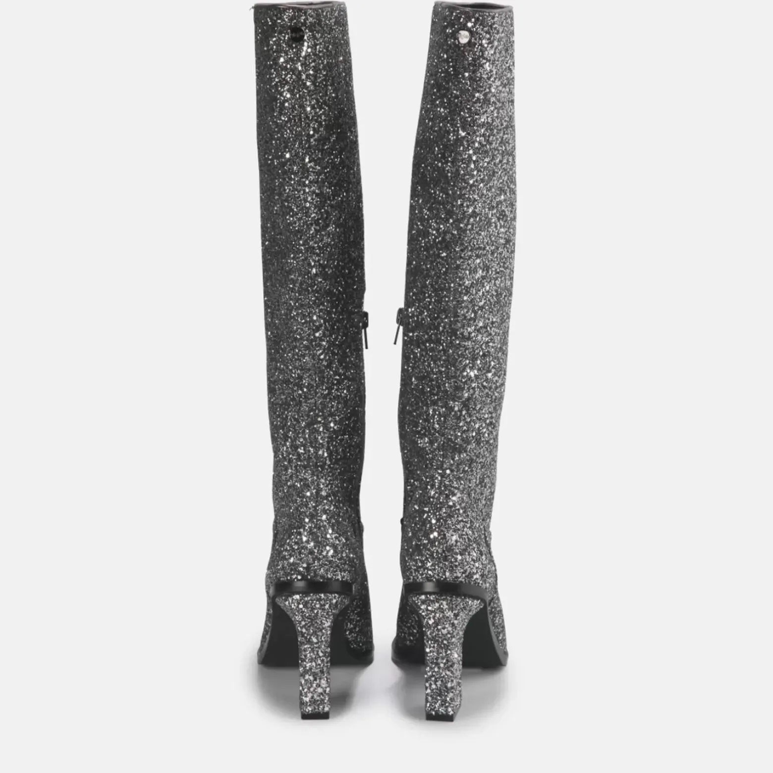 Fashion BUFFALO Zoe Boot Bottes Veganes Gris Glitzer/Silber