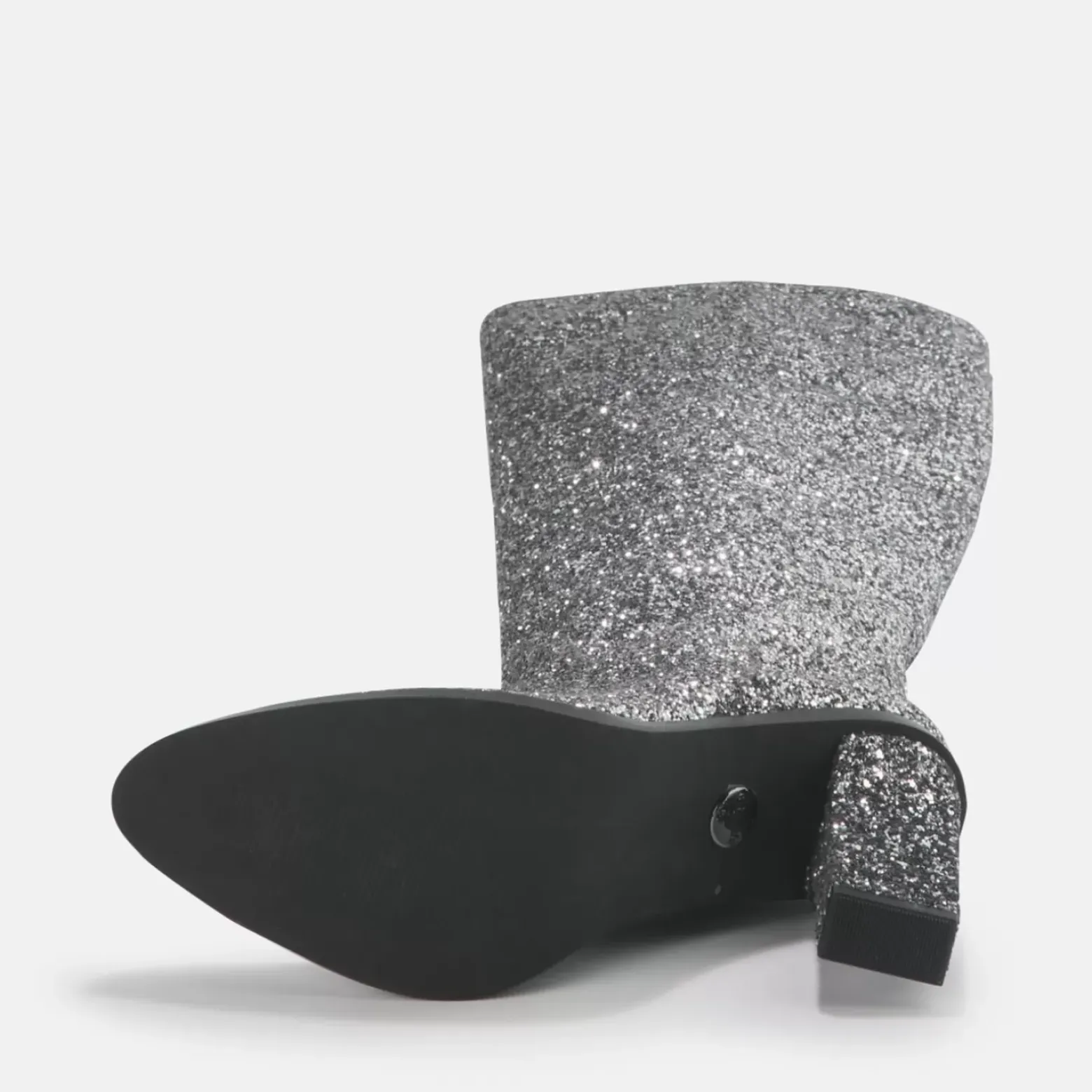 Fashion BUFFALO Zoe Boot Bottes Veganes Gris Glitzer/Silber