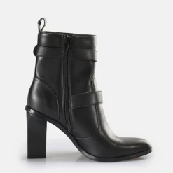 Cheap BUFFALO Zoe Buckle Boot Bottes Vegan Noir