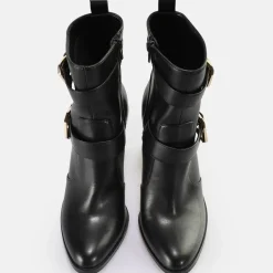 Cheap BUFFALO Zoe Buckle Boot Bottes Vegan Noir